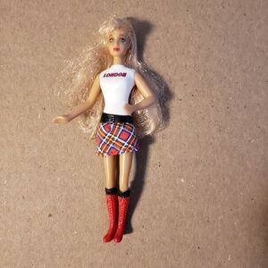 3/$15 2008 Rare 5" Mini Barbie London McDonalds Happy Meal Kids Toy